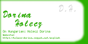 dorina holecz business card